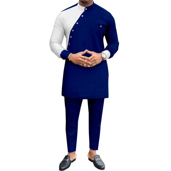Ensemble de loisirs homme africain en coton pur