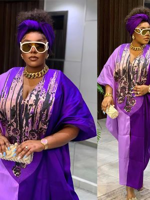 Robe ample grande taille de style ethnique