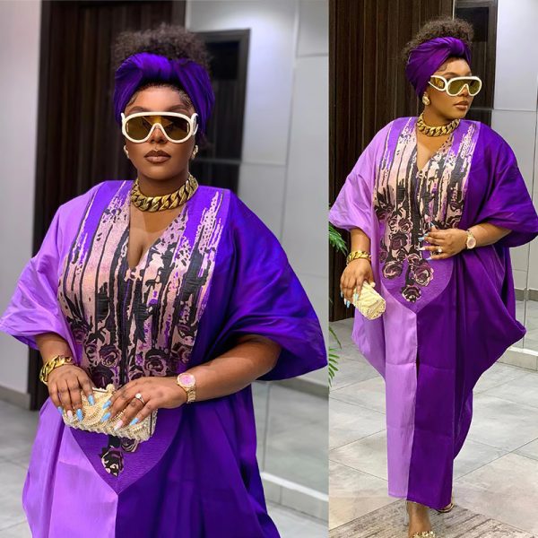 Robe ample grande taille de style ethnique